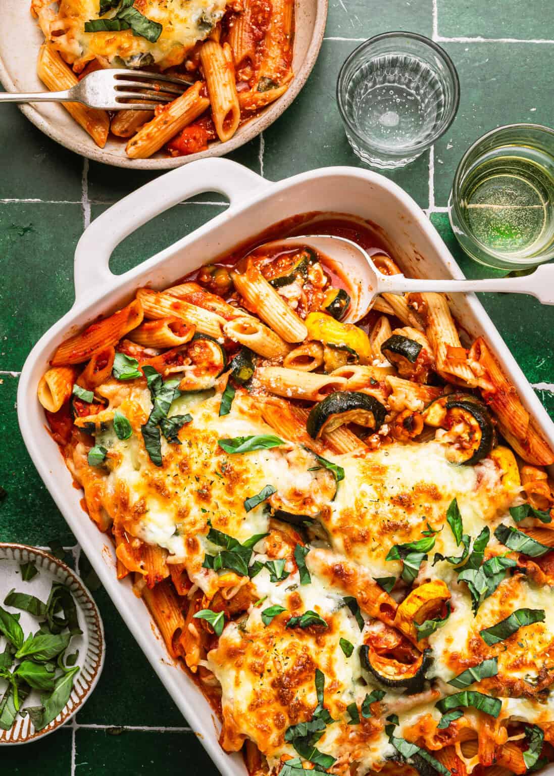 Baked Ziti With Spring Vegetables Kalejunkie