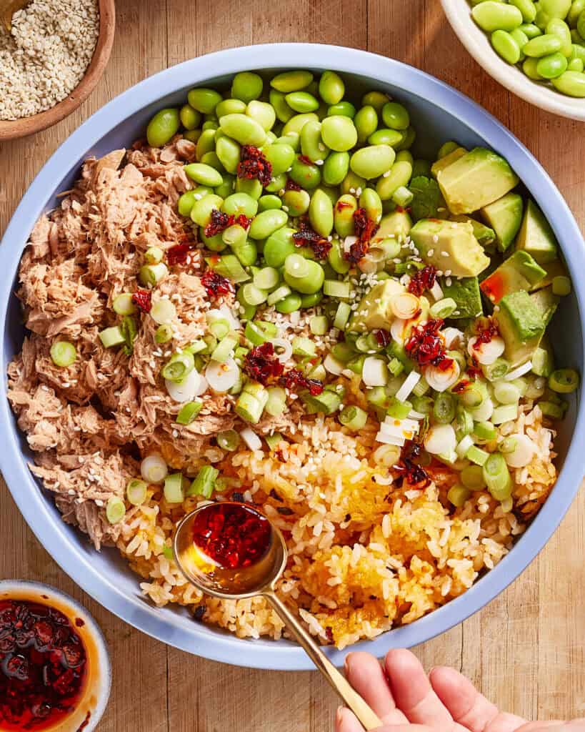 Crunchy Rice Spicy Tuna Bowls - Kalejunkie