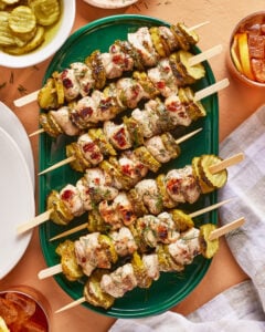 Dill Pickle Chicken Skewers