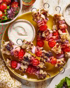 Bacon Chicken Ranch Skewers