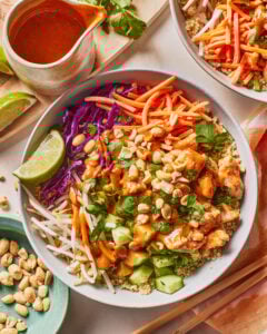 Thai Chicken Quinoa Buddha Bowls