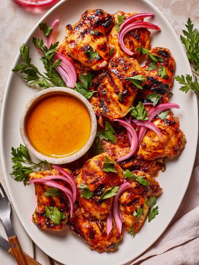 Honey Harissa Chicken Thighs
