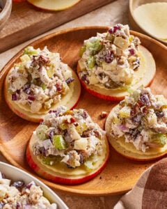 Fall Chicken Salad Apple Cheddar Bites