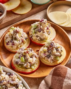 Fall Chicken Salad Apple Cheddar Bites