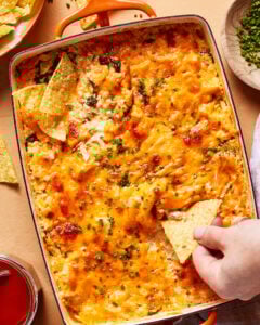 High Protein Buffalo Chicken Dip