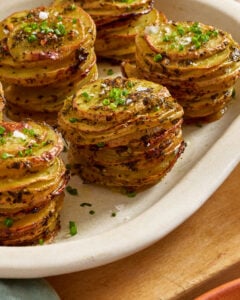 Herby Potato Stacks