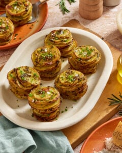 Herby Potato Stacks