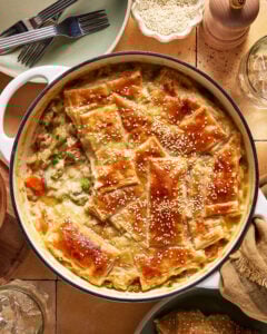 One Skillet Chicken Pot Pie