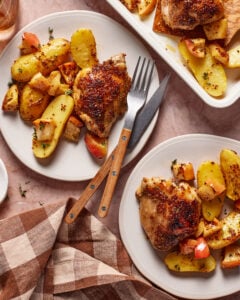 Sheet Pan Honey Dijon Crispy Chicken