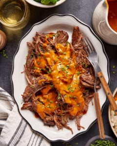 Saucy Instant Pot Shredded Beef Brisket