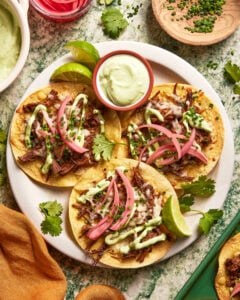 Crispy Sheet Pan Barbacoa Tacos
