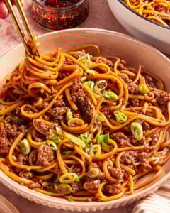 Viral Saucy Mongolian Noodles