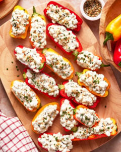 High Protein Stuffed Mini Peppers