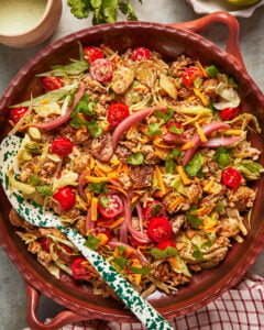 Loaded Crispy Potato Turkey Taco Bowls