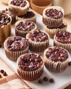 Flourless Chocolate Zucchini Muffins