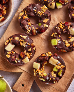 Healthy Caramel Apple Donuts
