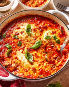 One Pan Zucchini Lasagna Skillet
