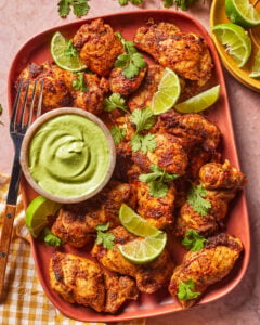 15-Minute Peruvian Chicken with Creamy Avocado Green Sauce