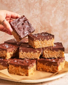 Protein Peanut Butter Rice Crispy Bars