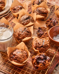 Double Chocolate Meltaway Muffins
