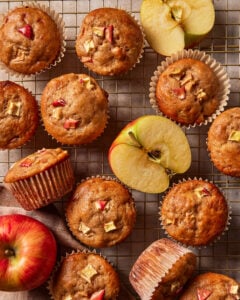 Bakery-Style Apple Pie Protein Muffins