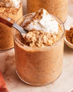 One Bowl Protein Pumpkin Overnight Oats