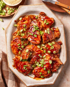 Quick Sticky Chicken Thighs