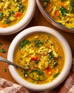 Ginger Turmeric & Lemon Chicken Soup