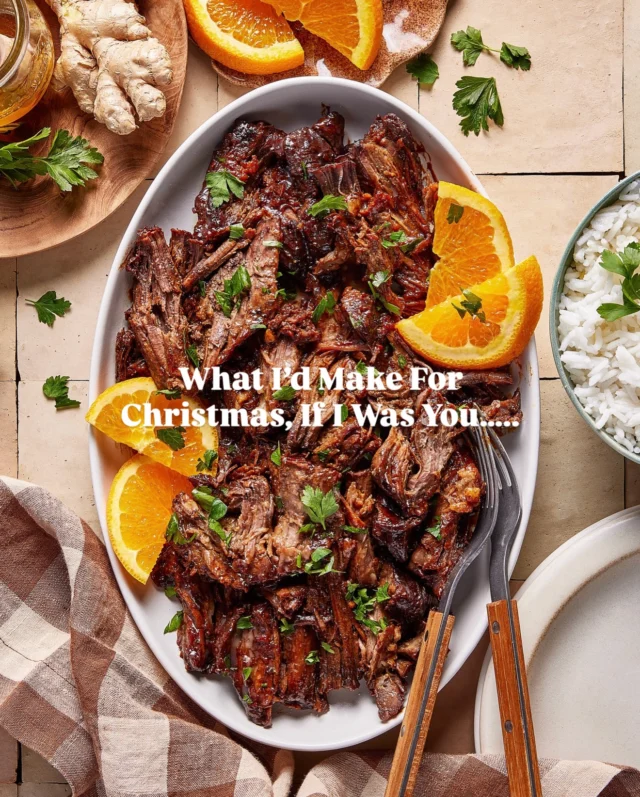 @kalejunkie WHAT I’D MAKE FOR CHRISTMAS IF I WAS YOU 😏 Comment ‘RECIPES’ and I will DM you links to my website, where you can download, print and save them and have the best holiday meal ever, EVER! 

ON THE MENU:
1. Miso Ginger & Orange Chuck Roast
2. Fall Off The Bone Red Wine Braised Short Ribs
3. Brown Butter Cauliflower Mash
4. The Ultimate Easy Beef Tenderloin
5. Viral Frosted Popping Cranberries
6. Brown Butter Toffee Chocolate Chip Cookies
7. Holiday Pomegranate Mimosas
8. Roasted Boursin Stuffed Dates
9. Sheet Pan Potatoes Au Gratin
10. Cheesy Pull Apart Garlic Bread