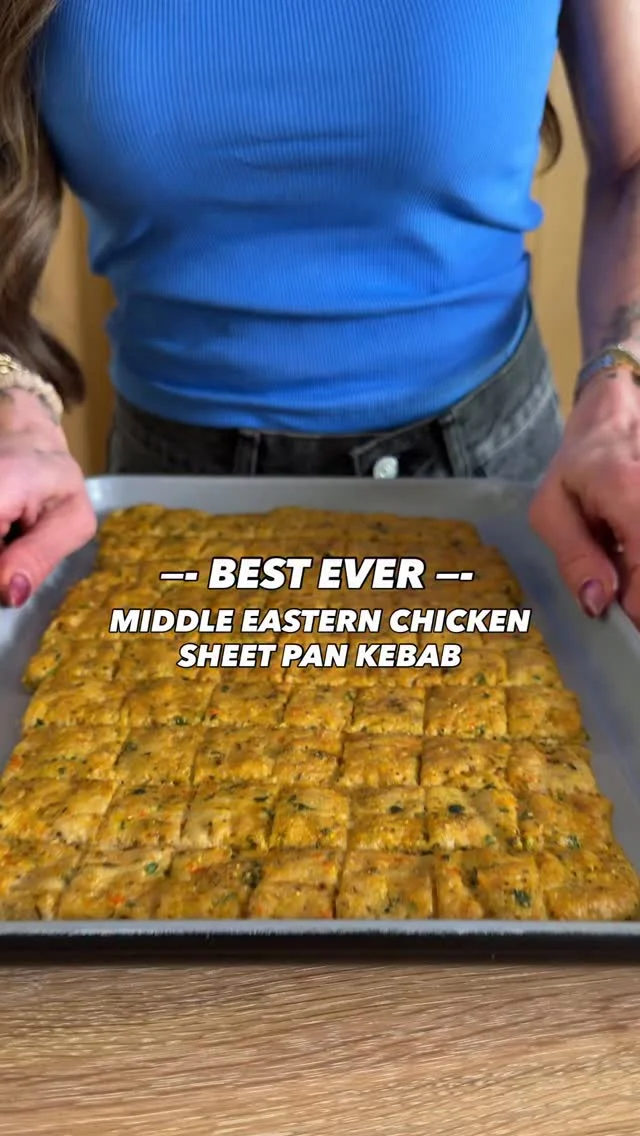 Follow me @kalejunkie and I will DM you the recipe for my Best Ever Middle Eastern Sheet Pan Chicken Kebab! It is such a winner recipe and I can’t wait for you to try it! 🥇 xx, nicole