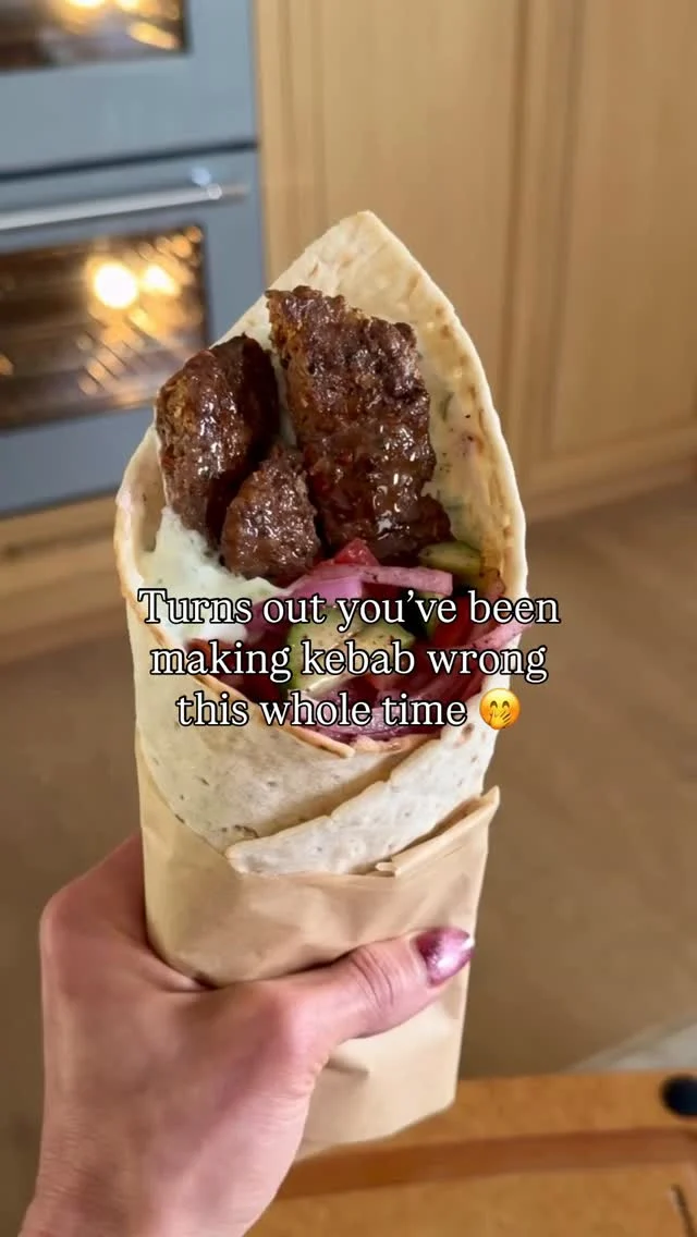 Follow me @kalejunkie and I will DM you the recipe to my viral middle eastern sheet pan kebab! This recipe is a winner! 🥇