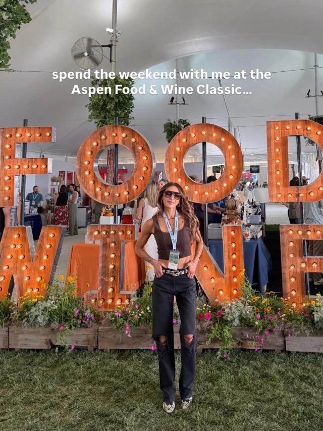One of the greatest gifts of this chapter of my life has been learning to say yes. Yes to the trip. Yes to the invitation. Yes to showing up even when I don’t know exactly what to expect. This weekend, that yes took me to Aspen and the Food & Wine Classic, an event I’ve never been to before and an experience I almost talked myself out of (because homebody af). But I realized that every time I step outside my comfort zone, I discover a new part of myself. You never know what a single yes might lead to. The people you’ll meet, the conversations you’ll have, the memories you’ll make, or the version of yourself waiting on the other side. Some of the best things that have happened to me over these last few years started with a simple yes. #aspenfoodandwine