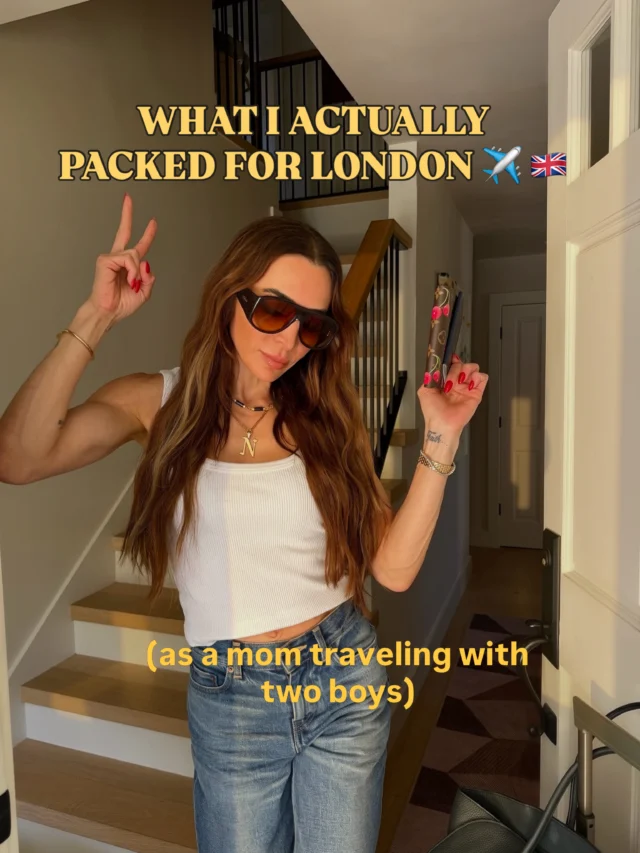 Comment LINKS and I will send you everything here! We are off to London today for our annual mother-sons summer trip and I couldn’t be more excited! Can’t wait to take you along our adventures over the next week, but in the meantime, these are the things I am not leaving home without. Maybe you’ll see something you need for your upcoming travels or maybe not. Either way, see you on the other side ✈️🇬🇧 Xx nicole