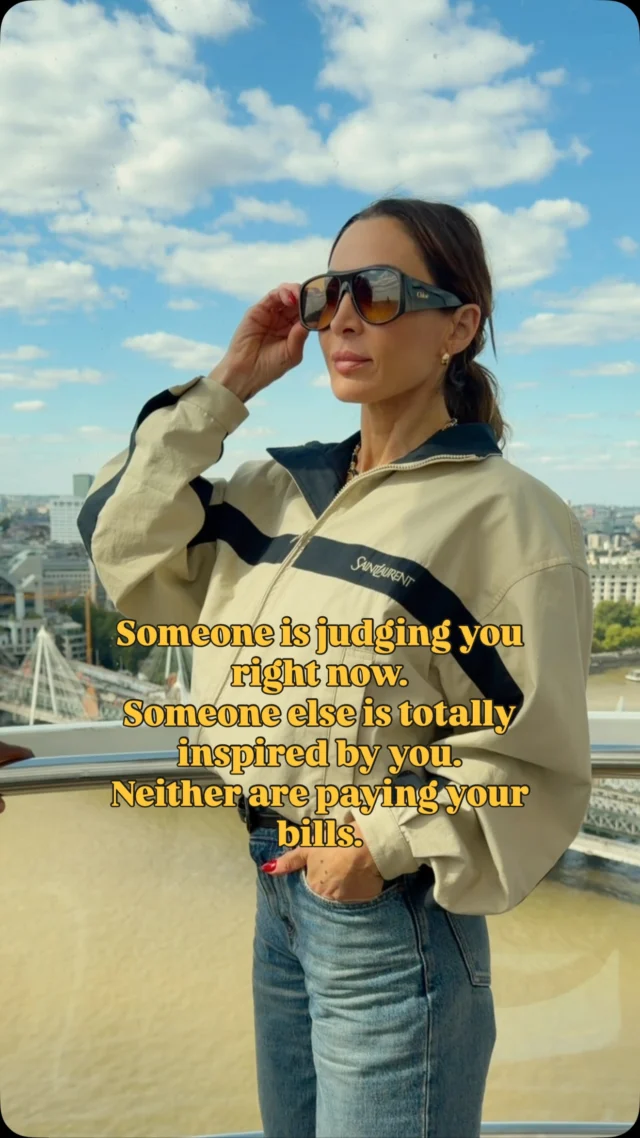 At some point you realize people are going to have opinions about you no matter what you do. Too much, not enough, doing it wrong, doing it right… blah blah blah. Meanwhile, someone else is watching you thinking, damn, I want to live like that too. So do what makes you happy and let them discuss 🙌🏼.