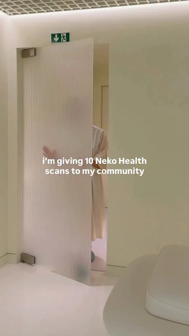 ‼️I’m giving away 10 @neko Health scans, and all you have to do to enter is FOLLOW me @kalejunkie! Last month I went to Sweden for my first Neko scan, and I loved the experience so much that I wanted my community to have the chance to experience it too 🫶. Neko uses advanced technology to give you a comprehensive look at your health in one appointment—it’s radiation-free, non-invasive, and you meet with a doctor immediately after your scan to review your results!⁣
⁣
Now that Neko is officially open in New York, I get to give 10 of you a free scan of your own. Here’s the deal — I’m picking 5 winners from IG and 5 winners from TikTok. So be sure to enter there too! 😊⁣
⁣
To enter:⁣
1. Follow me @kalejunkie⁣
2. Tag a friend who you think would love a Neko scan. You can tag as many people as you want, just leave each tag in a separate comment.⁣
⁣
Winners will be announced on my Stories on Monday, October 5. This giveaway is in no way sponsored or affiliated with Instagram. ***Please do not respond to any spam accounts impersonating me. I have ONE account, and it’s this one. Good luck!
